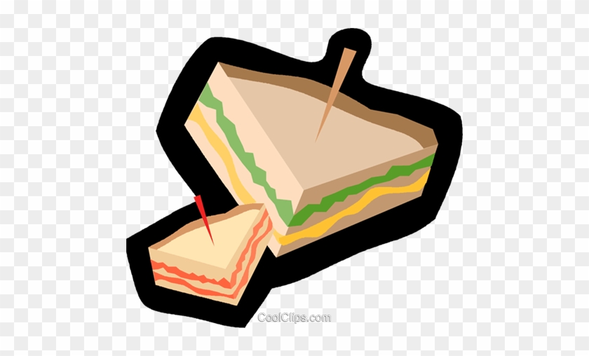 Sandwiches Royalty Free Vector Clip Art Illustration - Turkey And Cheese Sandwich #1127362