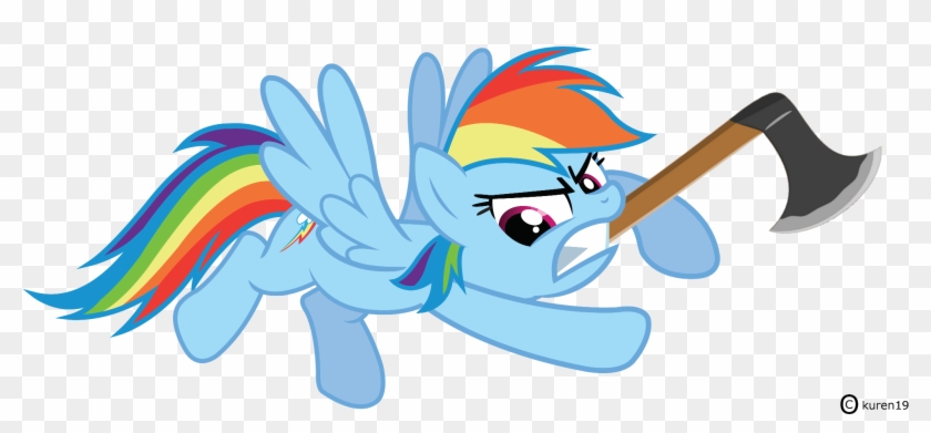 C) Kuren19 Rainbow Dash Pony Rarity Cartoon Mammal - Don T Mess With Rainbow Dash #1127400