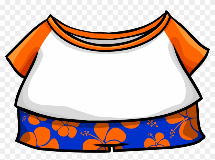 Hawaii Clipart Penguin - Club Penguin Hawaiian Outfit #1127405