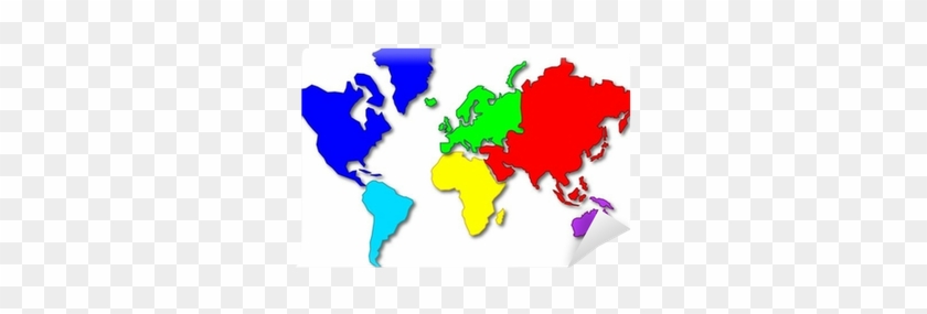 World Map Vector Continents #1127423