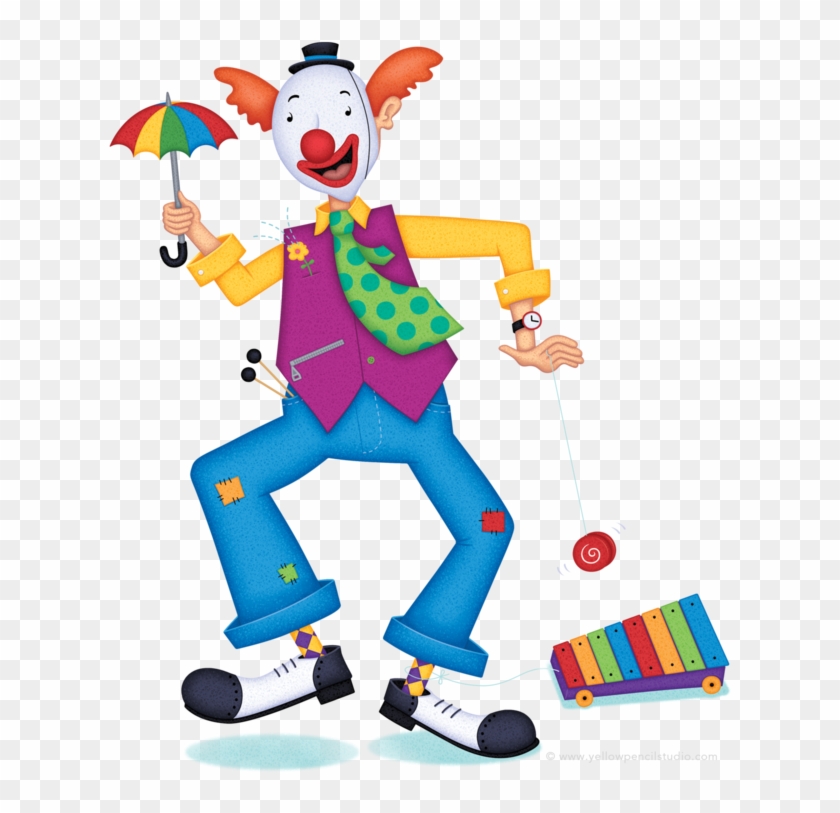 Alphabet Clown Yellow Pencil Studio - Cartoon - Free Transparent PNG ...