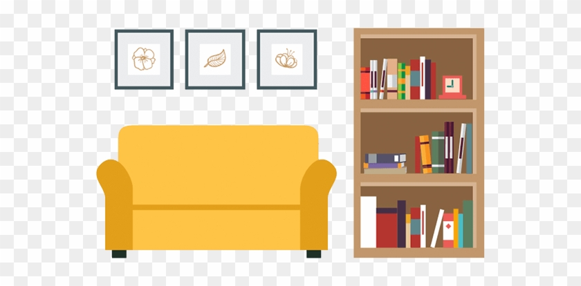 Cartoon Living Room Clipart - Interior Designs Png #1127503