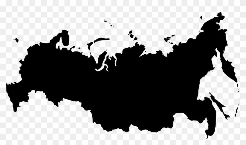 Russia Outline Map Clipart By Babayasin - Russia Map Vector #1127601