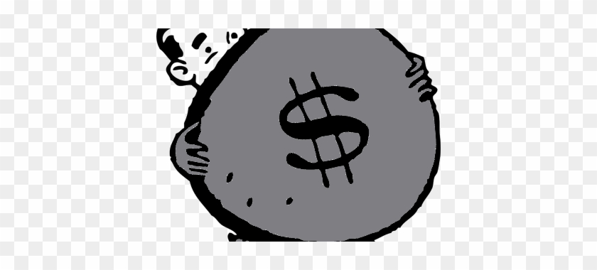 Cartoon Man Holding Money Bag Graydark - Bag Of Money Clipart #1127752