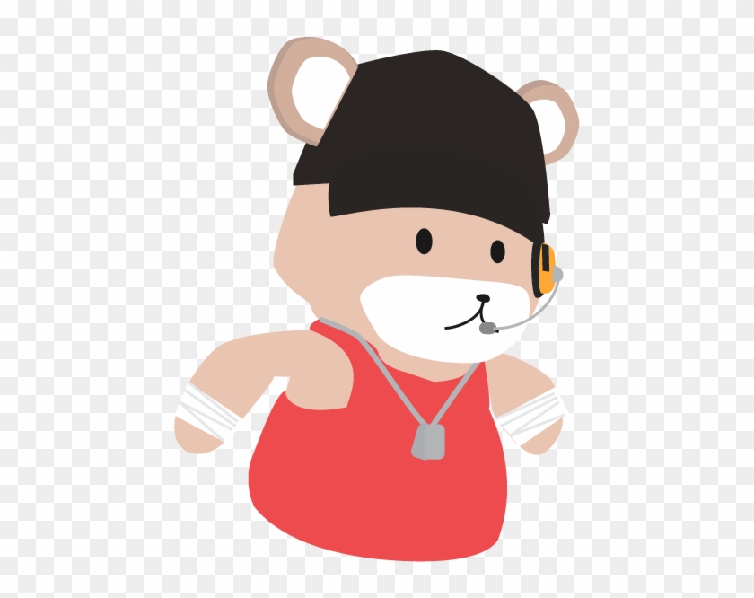 Tf2 Scout Bear Red By Ninja-steave - Cartoon #1127819