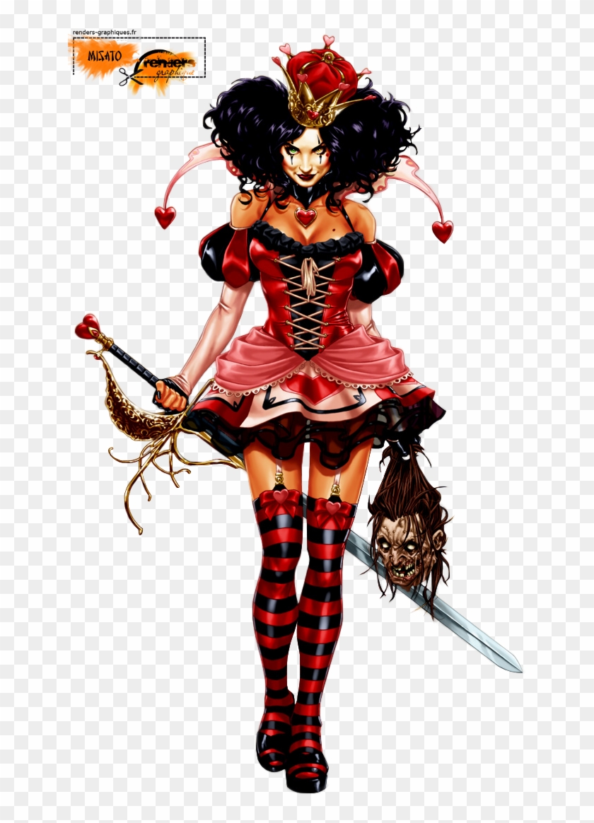 Render Reine De Coeur Alice Au Pays Des Merveilles - Halloween Costume #1127864