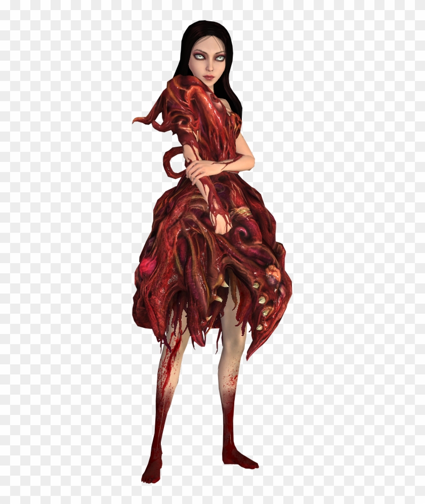 On Queen Of Hearts Final Form In American Mcgee S Alice - Alice Madness Returns Fleshmaiden #1127869