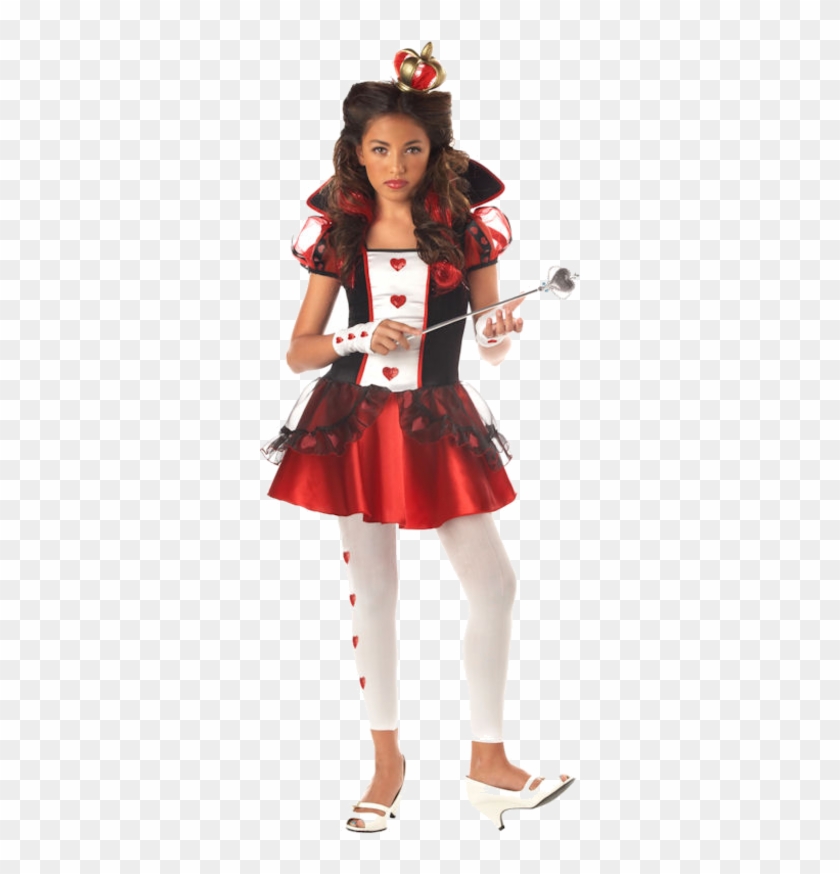 Wonderlands Queen Of Hearts Tween Costume - Alice And Wonderland Costumes Queen Of Hearts #1127873