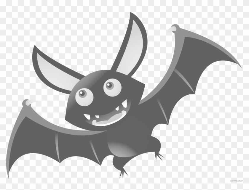Bat Animal Free Black White Clipart Images Clipartblack - Bat Cartoon Png -  Free Transparent PNG Clipart Images Download