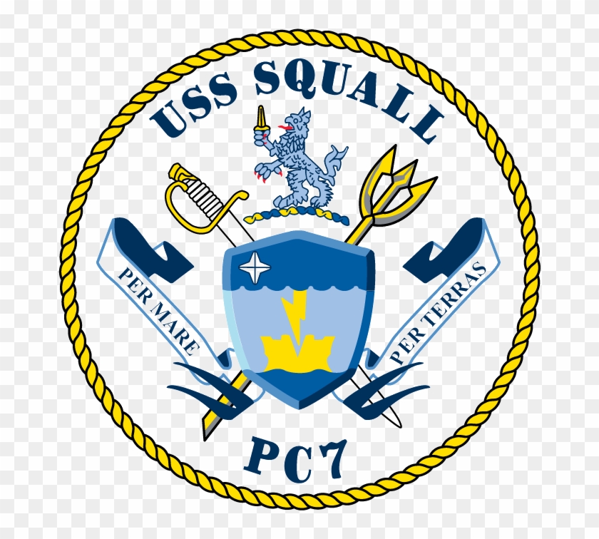 Uss Squall Pc7 - 3.8 Inch Navy Uss Squall Pc-7 Vinyl Transfer Decal #1127918