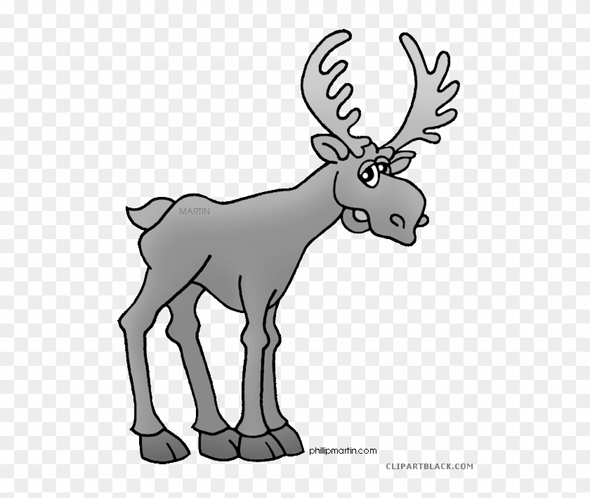 Moose Animal Free Black White Clipart Images Clipartblack - Clip Art #1127921