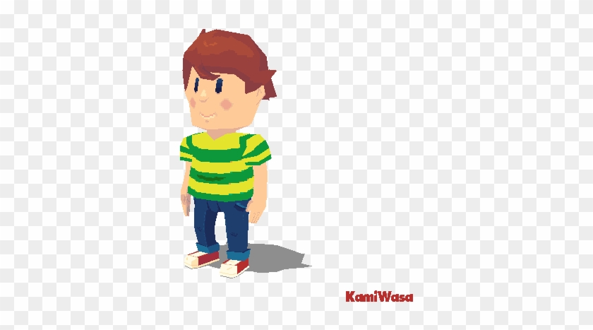 Mother 4 Travis Low Poly By Kamiwasa - Travis Mother 4 Gif #1127933