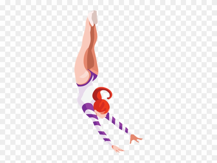 Gymnastics Uneven Bars Clipart - Illustration #1128214