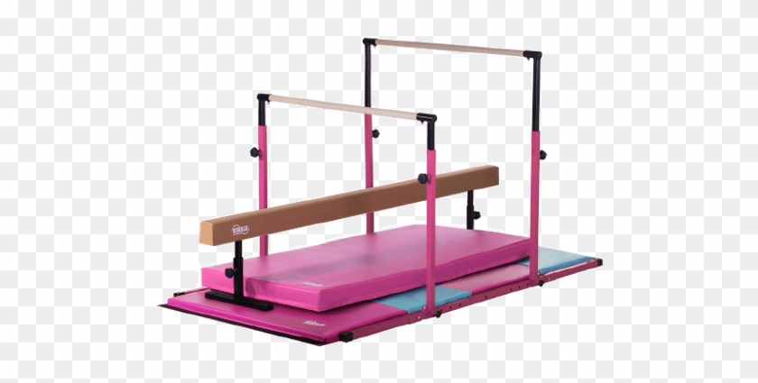 Nimble Sports 3play Bars, Balance Beam, Folding Mat - Uneven Bars That Go As Wide As 150 #1128219