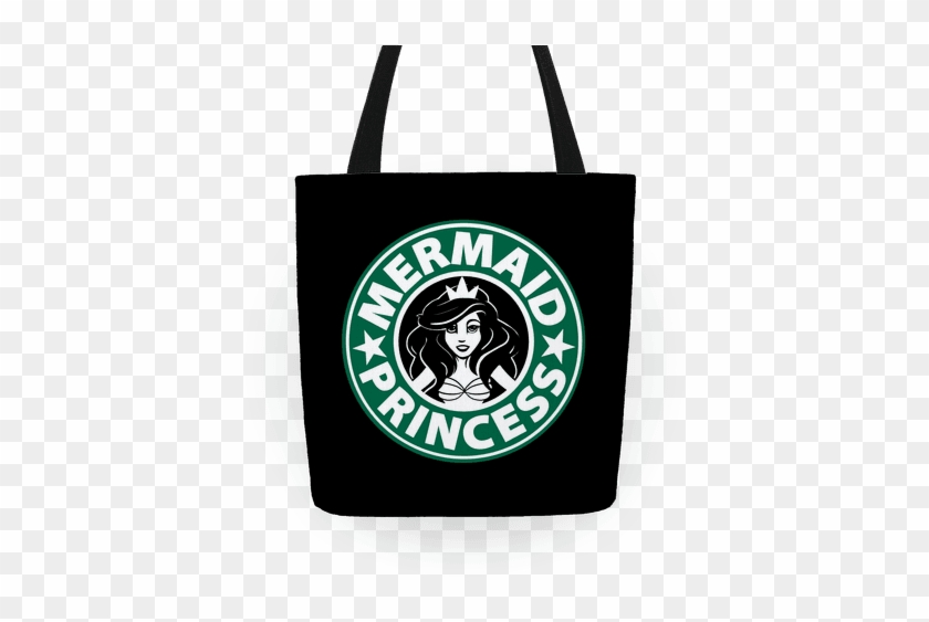 Mermaid Princess Coffee Tote Bag - Mermaid Princess Starbucks #1128282