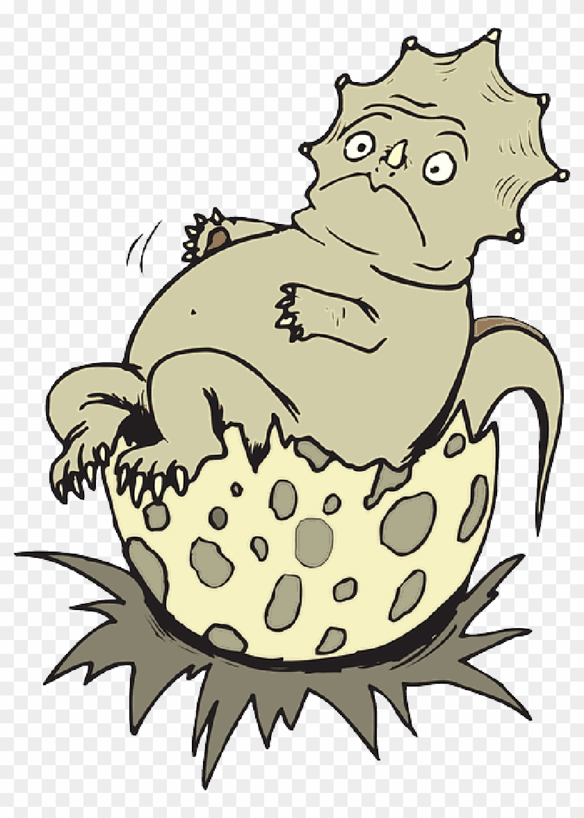 Baby, Cartoon, Grass, Egg, Art, Dinosaur, Shell - Argumentative #1128362