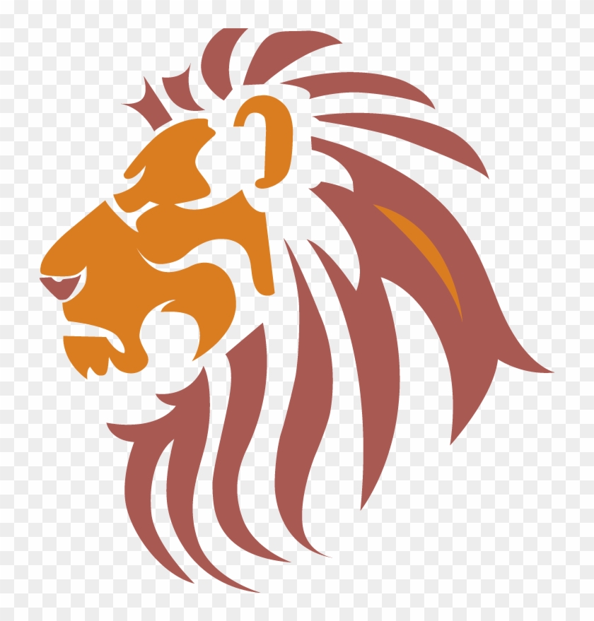 Lion Logo Clipart Black And White #1128377