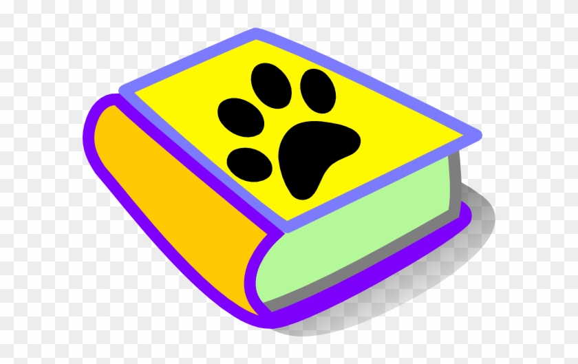Paw Print With Book #1128479
