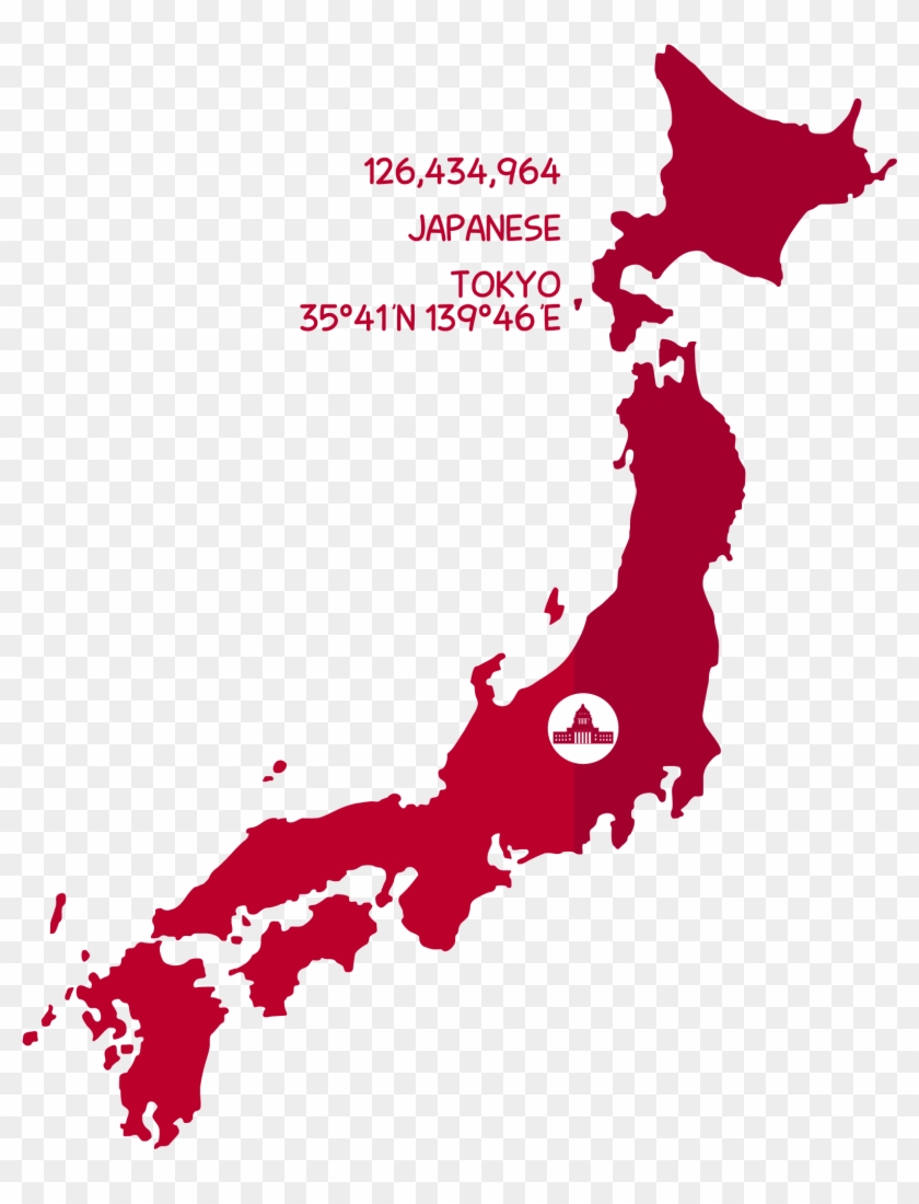 Japan Map Scalable Vector Graphics Clip Art - Japan Map Vector Png #1128489