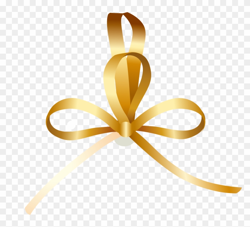 Gold Bow Clipart - Gold Ribbon Bow Png - Free Transparent PNG Clipart  Images Download. ClipartMax.com