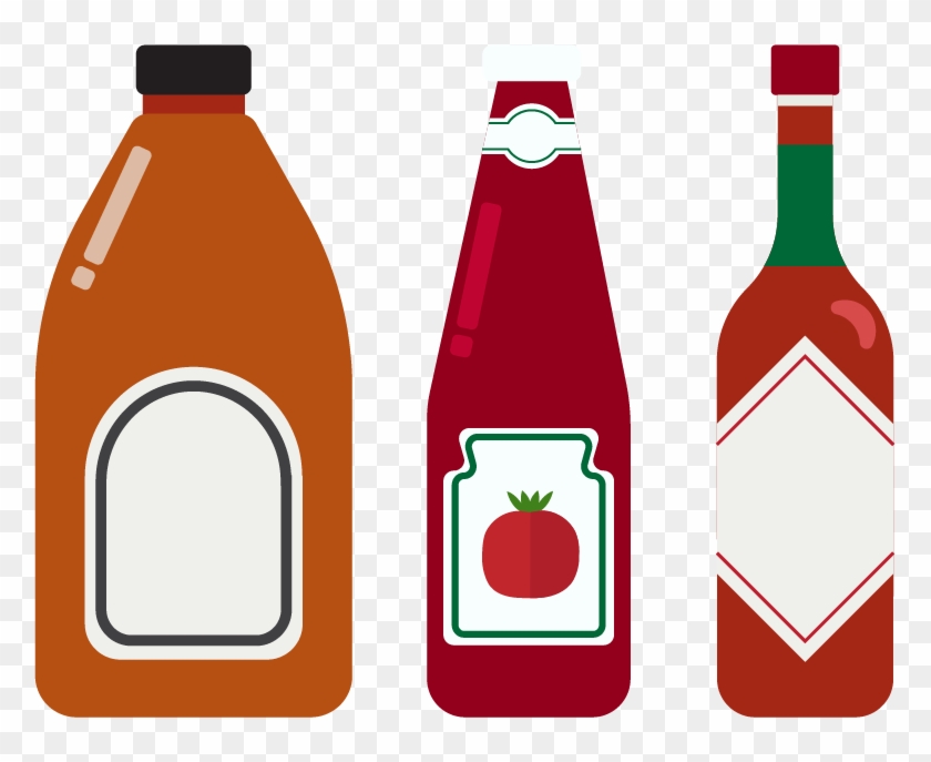 Ketchup Sauce Bottle Tomato - وکتور سس #1128582