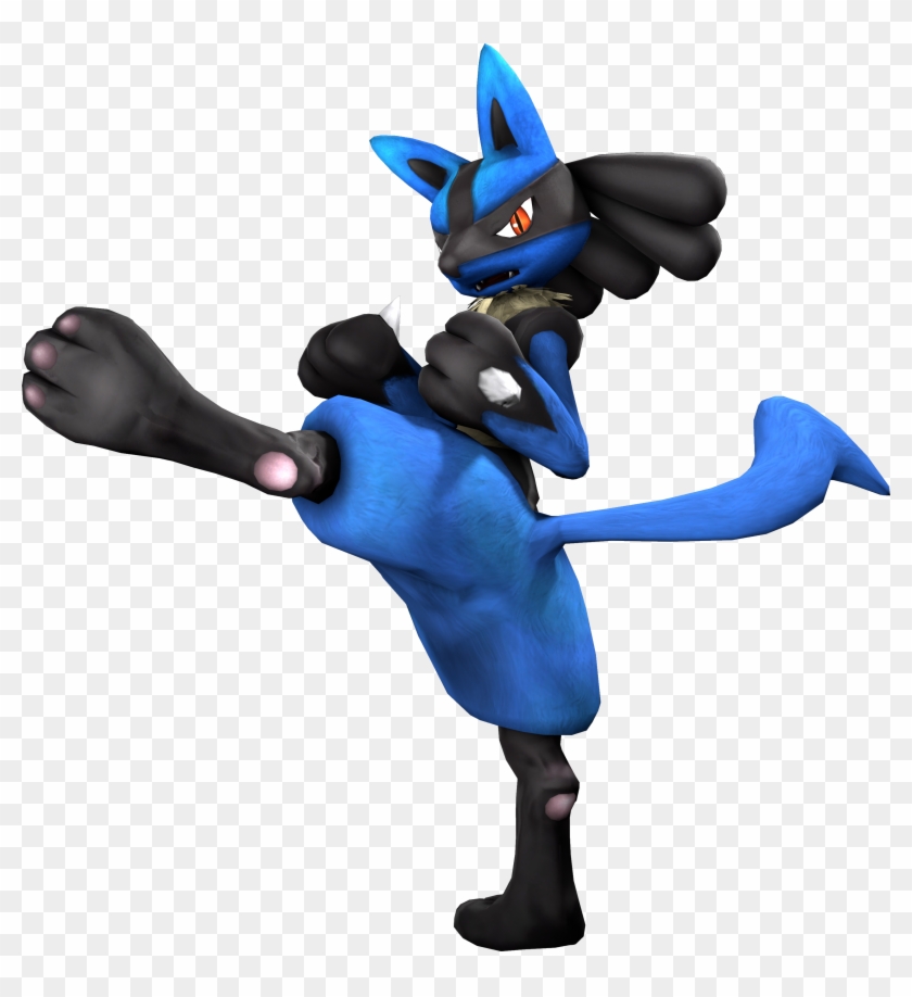 Basic Kick By Lunicaura106 Lucario - Lucario Smash 4 Png #1128872