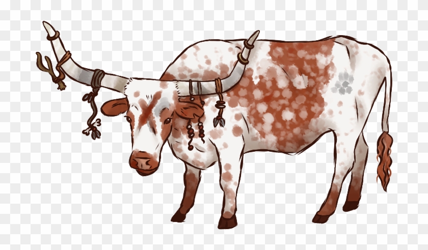Texas Longhorn Mix Cattle - Dairy Cow #1128929