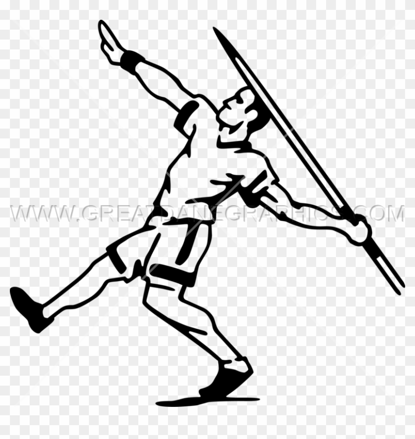 Javelin Thrower - Javelin Throw Clip Art #1129042