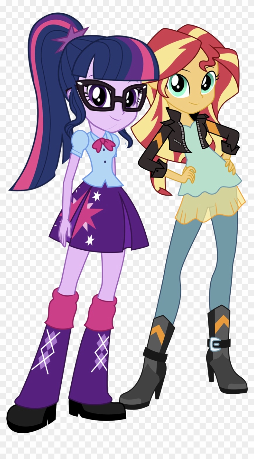 Boots, Clothes, Clothes Swap, Duo, Editor - Eqg Series Sunset Shimmer My Little Pony Equestria #1129221