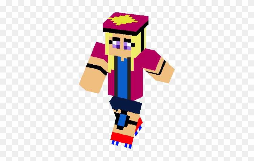 Roller Skate Girl Skin - Minecraft Roller Skates Skin #1129230