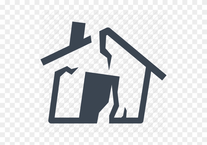 Earthquake Clipart Home Thing - Disaster Icon #1129375