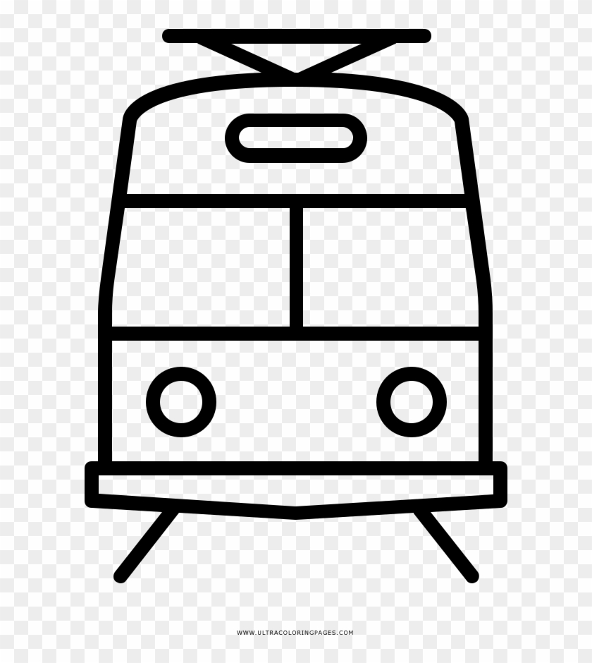 Subway Coloring Page - Tren De Frente Dibujo #1129464