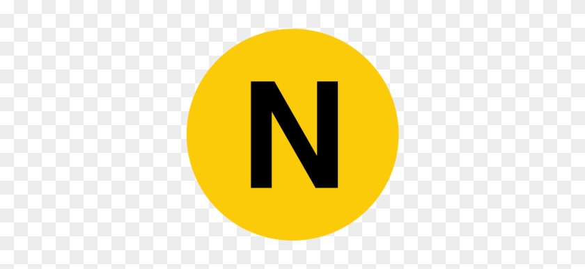 The Train Runs From Austoria-ditmars Blvd In Queens - N Train Logo Png #1129468