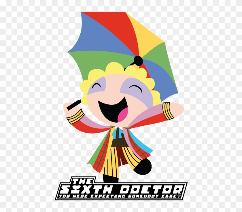 Sixth Doctor Fan Art Clip Art - Powerpuff Girls Drawing Style #1129547