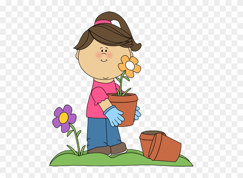 Cute Kids Graphics - Planting Clipart #1129619