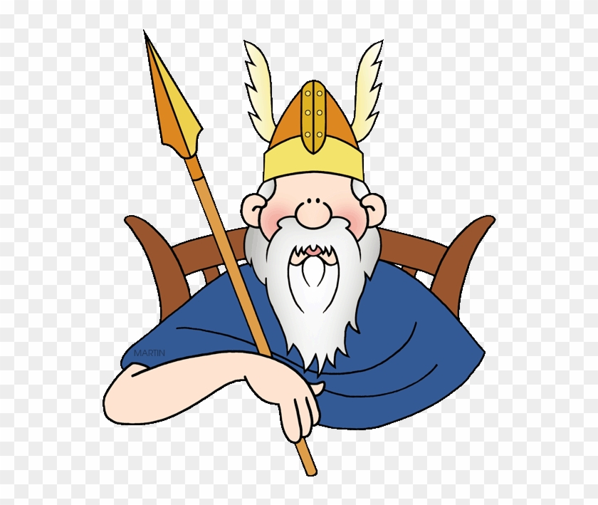 Gods And Myths - Viking God Odin Cartoon #1129629