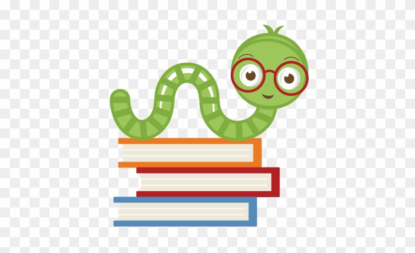 Cute Bookworm Cliparts - Bookworm Clipart #1129653