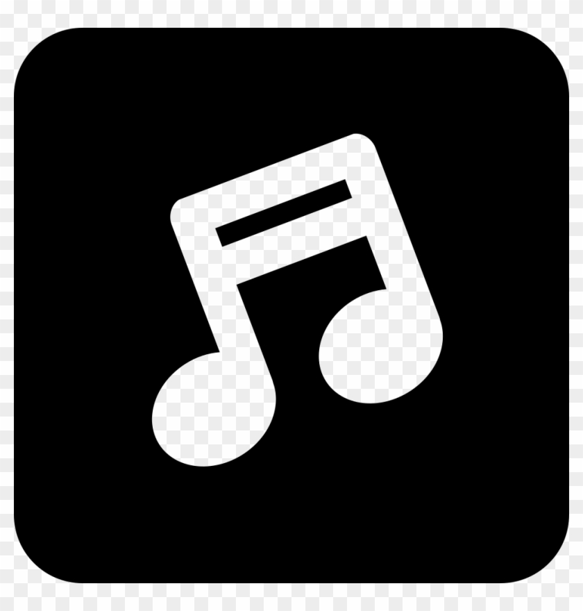 Music Note Symbol In A Rounded Square Comments - Twitter White Icon Png #1129696