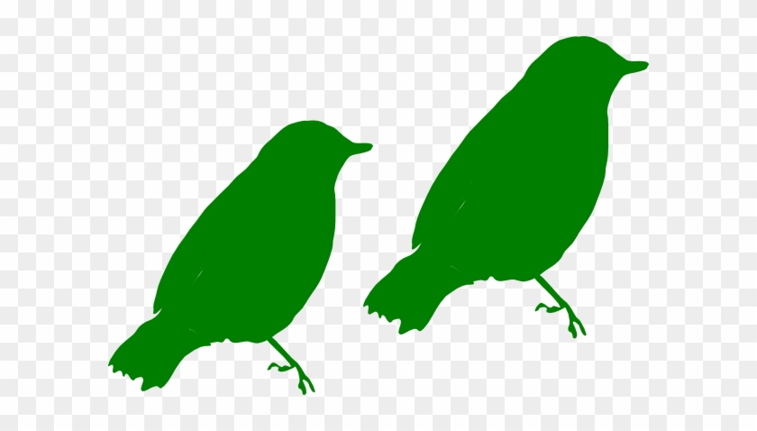 Green Birds Clip Art - Black Bird Clip Art #1129973