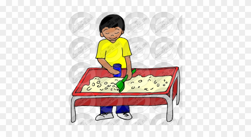 Sensory Bin Clip Art - Sand Table Clip Art #1130055