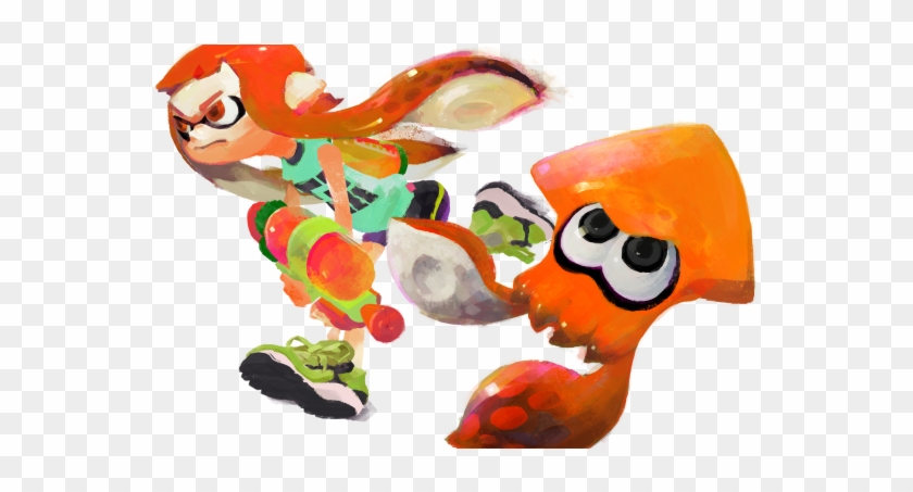 Fashion, Video Games - Splatoon Spline Shooter Orange Water Gun #1130203