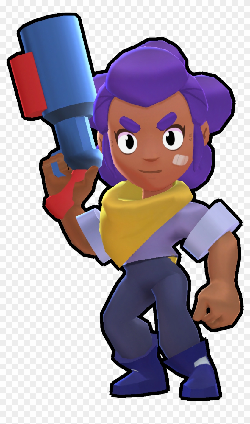 Shelly Brawler Brawl Stars Free Transparent Png Clipart Images Download - brawl star cow illustration
