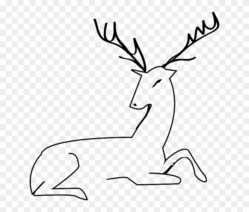 Deer Animal, Antler, Deer - Christmas Card With Gold Reindeer And Snowflakes/custom #1130297