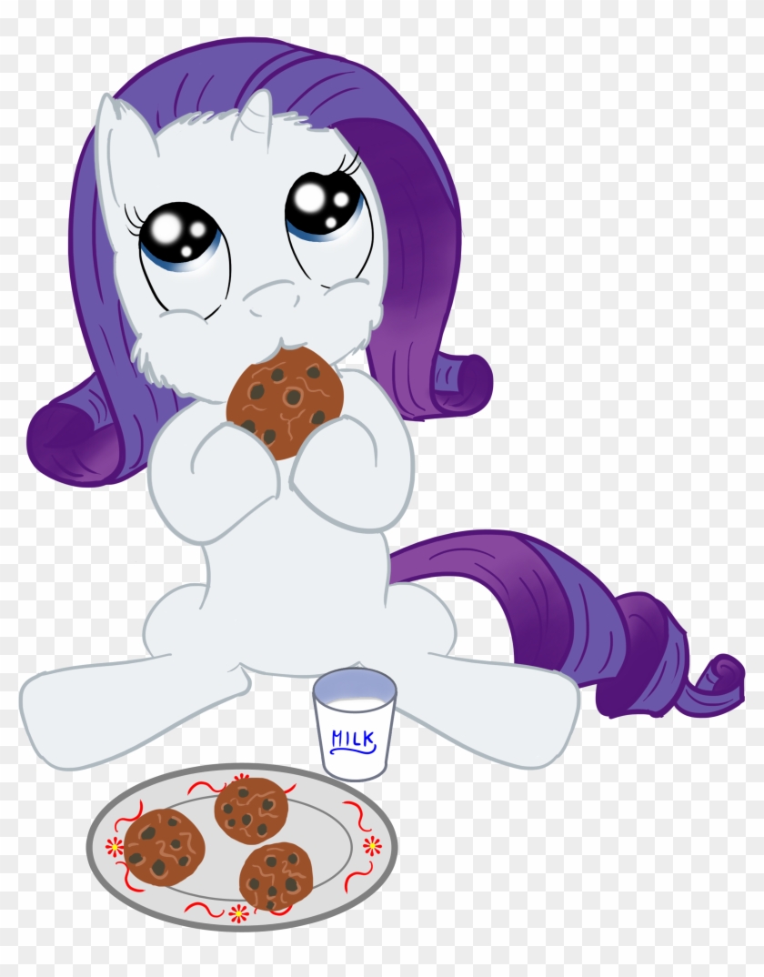 Fluffy Rarity - Cute Cookies And Milk #1130420