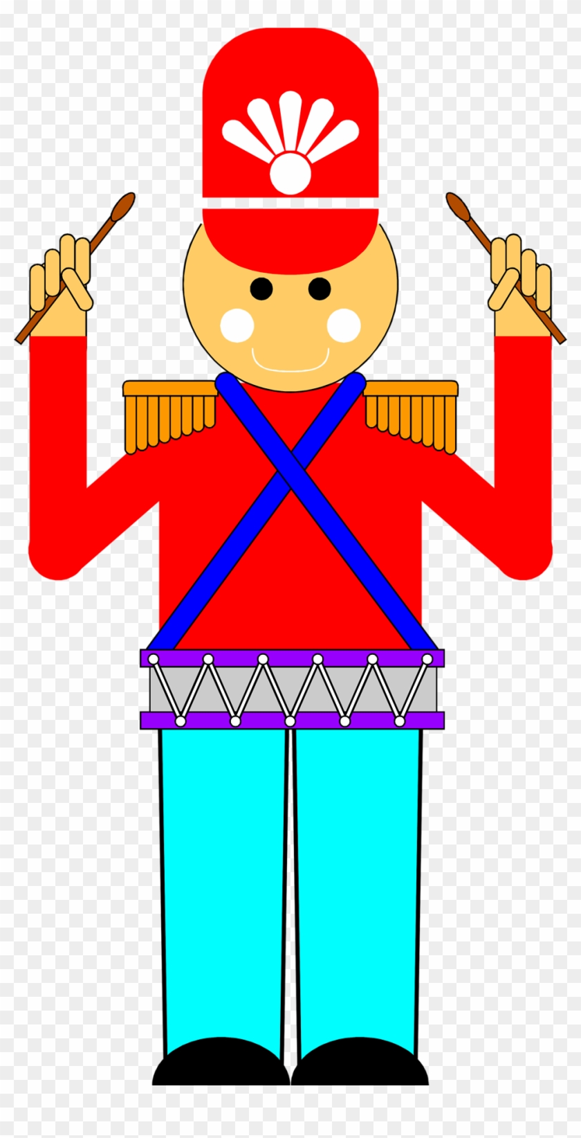 Illustration Of A Toy Soldier With A Drum - Wooden Soldier Clip Art #1130498