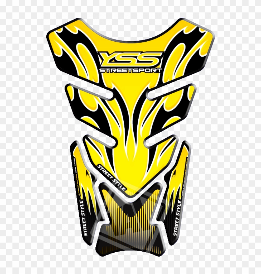 Adesivo Protetor De Tanque Street Yamaha Amarelo - Emblem #1130588