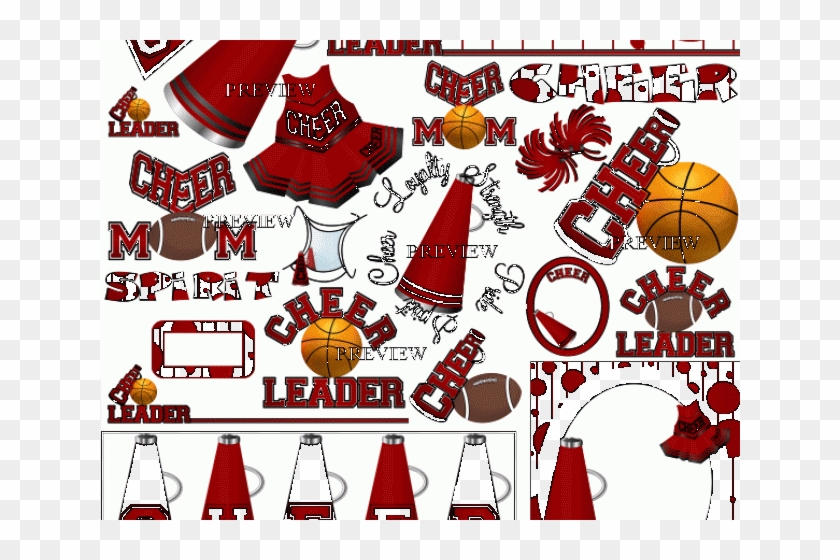 Cheerleading Sayings Cliparts Red And Black Pom Poms Free Transparent Png Clipart Images Download