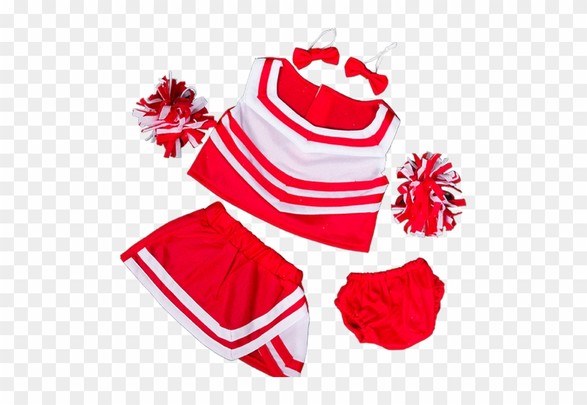 "red & White" Cheerleader - Stuffems Toy Shop Black & White Cheerleader Uniform #1130856