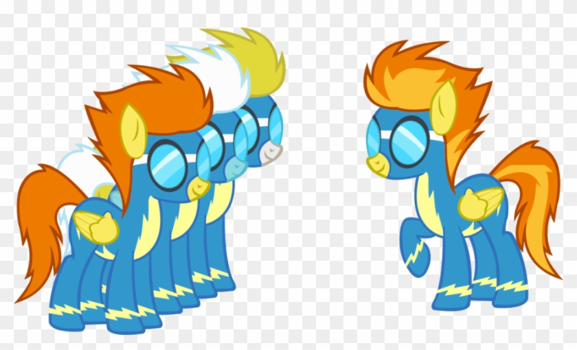 Spitfire And Mare Wonderbolts Lineup By A01421wonderbolts - Wonderbolts Spitfire #1130931