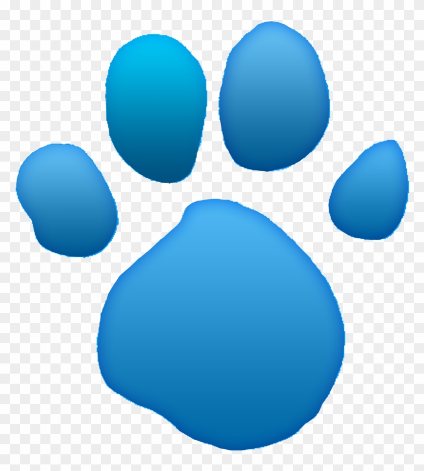 Blue's Clues Light Blue Paw Print 3d Glow Cs6 Test - Blue's Clues Gold Clues #1131065